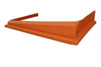 Body & Exterior - Dominator Racing Products - Dominator Air Valance - Dirt Modified - 3 Piece - Molded Plastic - Orange