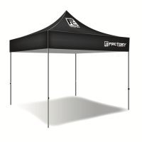 Factory Canopies - Factory Canopies Pro Grade Canopy Top - 10 x 10 Ft. - Fire / Water Resistant Fabric - Black