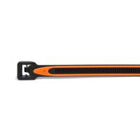 GripLockTies - GripLock Ties - 12.35" Long - Orange Rubber Lined - Nylon - Black - Reusable - Set of 15 - Image 4