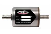 Tuff-Stuff Performance Inline Power Steering Filter - 3/8" Hose Barb Inlet - 3/8" Hose Barb Outlet - Internal Magnet