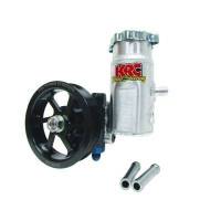 KRC Power Steering - KRC 13.5cc Ultra High Volume Cast Iron Power Steering Pump w/ 4.2" 6-Rib Serpentine Pulley, Bolt-On Reservoir, 2qts of Fluid and Mount - Image 2