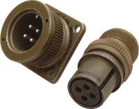 ATL Quick Release 4-Wire Electrical Connector - 12-14 Gauge Compatible - Aluminum