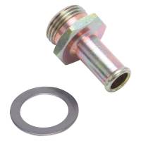 Edelbrock Straight Adapter - 3/8" Hose Barb to 5/8-20" Male Thread - Brass -