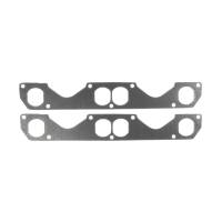 Clevite Header Gasket - 1.350 x 1.700" Rounded Rectangle - Steel - Core Graphite - SB Chevy (Pair)