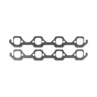 Clevite Header Gasket - 1.075 x 1.785" Oval Port - Steel - Core Graphite - SB Ford (Pair)