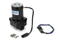 Meziere Inline Remote Mount Electric Water Pump - 3/4" NPT Female Inlet / Outlet - Black Anodized
