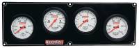 Quickcar Racing Products Extreme 4 Gauge Panel Assembly - OP/WT/FP/WP - White Face