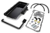 Oil Pans and Components - Oil Pan Kits - Hamburger's Performance Products - Hamburger's Performance Oil Pan Kit - Rear Sump - 7 Quart - 6" Deep - Double Filter - Steel - Black Painted - GM LS-Series - GM F-Body 1967-69