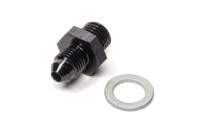 Vibrant Straight Adapter - 4 AN Male to 12 mm x 1.50 Inverted Flare Male - Black Anodized