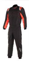 Alpinestars KMX-9 v2 S Youth Karting Suit - Black/Red Fluo - Size 120