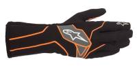 Alpinestars Tech-1 K v2 Karting Glove - Black/Orange Fluo - Size S