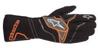 Karting Gloves - Alpinestars Tech 1-KX v2 Karting Glove - $84.95 - Alpinestars - Alpinestars Tech-KX v2 Karting Glove - Black/Orange Fluo - Size L