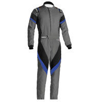 Sparco Victory 2.0 Boot Cut Suit - Grey/Blue - Size: 54