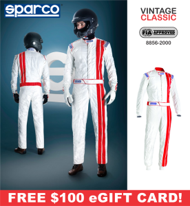 Racing Suits - Shop FIA Approved Suits - Sparco Vintage Classic - FIA - $998.99