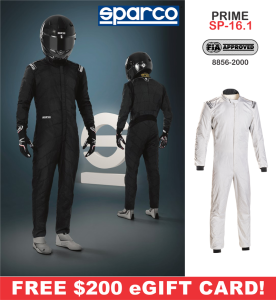 Racing Suits - Shop FIA Approved Suits - Sparco Prime SP-16.1 Suits - FIA - $1998.99