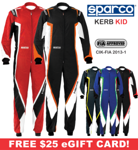 Karting Gear - Karting Suits - Sparco Kerb Kid Karting Suit - $279