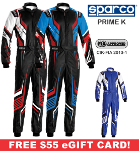 Karting Gear - Karting Suits - Sparco Prime K Karting Suit - $698.99