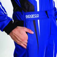 Sparco - Sparco Prime K Karting Suit - Black/Blue - Size 44 - Image 2