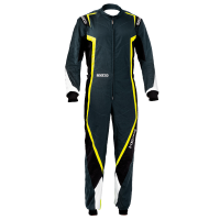 Sparco Kerb Karting Suit - Grey/Black/White - Size X-Small