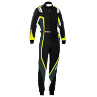 Sparco Kerb Lady Karting Suit - Black/Yellow - Size Medium