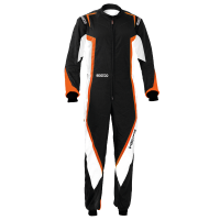 Sparco - Sparco Kerb Karting Suit - Black/White/Orange - Size X-Small - Image 1