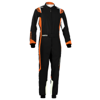 Karting Suits - Sparco Thunder Karting Suit - $249 - Sparco - Sparco Thunder Karting Suit - Black/Orange - Size Small