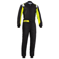 Sparco Rookie Karting Suit - Black/Yellow - Size Medium