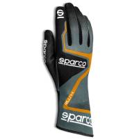 Sparco Rush Karting Glove - Grey/Orange - Size: Medium / 10 Euro