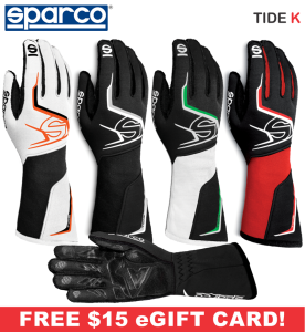Karting Gear - Karting Gloves - Sparco Tide K Karting Glove - $179