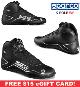 Karting Gear - Karting Shoes - Sparco K-Pole WP Karting Shoe - $169