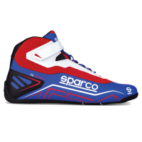 Sparco K-Run Karting Shoe - Blue/Red - Size: 4 / Euro 35