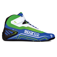 Sparco - Sparco K-Run Karting Shoe - Blue/Green - Size: 4 / Euro 35 - Image 1