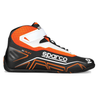 Sparco - Sparco K-Run Karting Shoe - Black/Orange - Size: 26 - Image 1