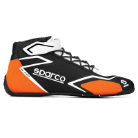 Sparco K-Skid Karting Shoe - Black/Orange - Size: 4 / Euro 35