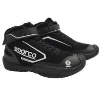 Sparco Pit Stop Shoe - Black - Size: 8