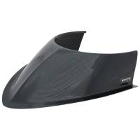 Circle Track Racing Body Components - Hood Scoops, Deflectors - Allstar Performance - Allstar Performance Hood Scoop - 5-1/2" Height - Tapered Front - Offset Sides - Plastic - Carbon Fiber Look