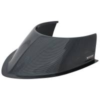 Circle Track Racing Body Components - Hood Scoops, Deflectors - Allstar Performance - Allstar Performance Hood Scoop - 5-1/2" Height - Tapered Front - Curved Base - Offset Sides - Plastic - Carbon Fiber Look