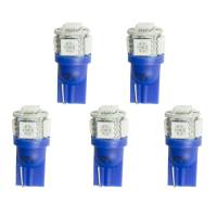 Exterior Parts & Accessories - Auto Meter - Auto Meter 5 LED Light Bulb - Blue - T3 Wedge Style (Set of 5)
