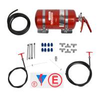 Safety Equipment - Lifeline USA - Lifeline Steel Fire Marshall Fire Suppression System - Zero 2000 Foam - 5 lb. Bottle - Fittings/Hose/Mount/Pull Cable