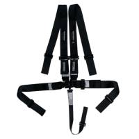 Seat Belts & Harnesses - Racing Harnesses - Ultra Shield Race Products - Ultra Shield Sprint Car 5 Point Latch & Link Harness - SFI 16.1 - Pull Down Adjust - Bolt-On/Wrap Around - Individual Harness - Black