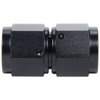 AN to AN Fittings and Adapters - Female AN Couplers - Allstar Performance - Allstar Performance Straight Adapter - 6 AN Female Swivel to 6 AN Female Swivel - Black Anodize