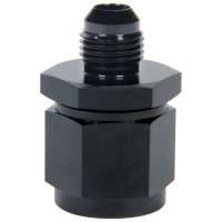 AN to AN Fittings and Adapters - Female AN to Male AN Flare Reducers - Allstar Performance - Allstar Performance Straight Adapter - 8 AN Female Swivel to 4 AN Male - Aluminum - Black Anodize