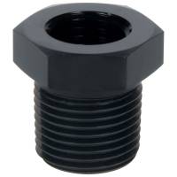NPT to NPT Fittings and Adapters - NPT Reducer Bushings - Allstar Performance - Allstar Performance Bushing - 1/4" NPT Male to 1/8" NPT Female - Aluminum - Black Anodize