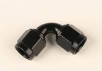 Fragola 90° Adapter - 10 AN Female to 10 AN Female - Swivel - Aluminum - Black Anodize