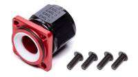Peterson Fuel Filter End Cap - 12 AN Female - Aluminum - Black/Red - Peterson Inline Ball Valves