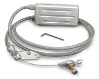 Lokar Hi-Tech Kickdown Cable - Electric - Adjustable Length - Braided Stainless Housing - Aluminum Fittings - Natural - TH400