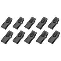 Body Hardware and Fasteners - Body Bolts - Allstar Performance - Allstar Performance Body Bolt Clips - Long - 1/4-20" Thread - Steel - Black Oxide (Set of 10)