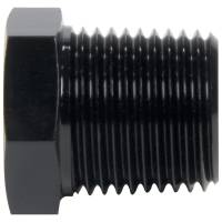 Allstar Performance Plug - 1/2" NPT - Hex Head - Aluminum - Black Anodize