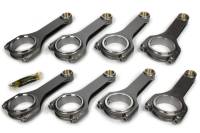 Dyer's Light Series H-Beam Connecting Rod - 6.000" Long - Bushed - 7/16" Cap Screws - Forged Steel - Small Block Chevy (Set of 8)