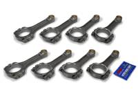 Eagle Specialty Products I-Beam Connecting Rod - 6.100" Long - Bushed - 3/8" Cap Screws - ARP8740 - GM LS-Series (Set of 8)